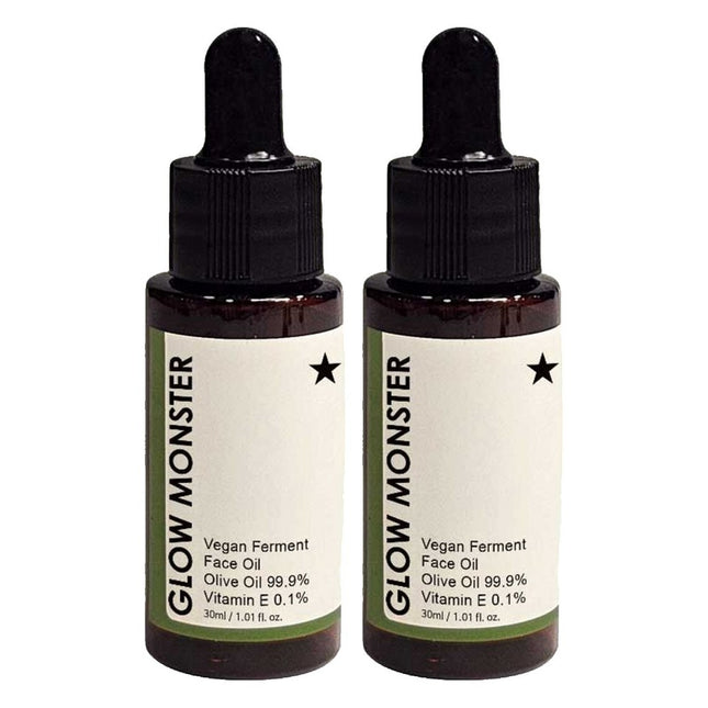 GLOW MONSTER  Vegan Fermented Face Oil 30ml - Olive Oil 99.9%, 2 Units
