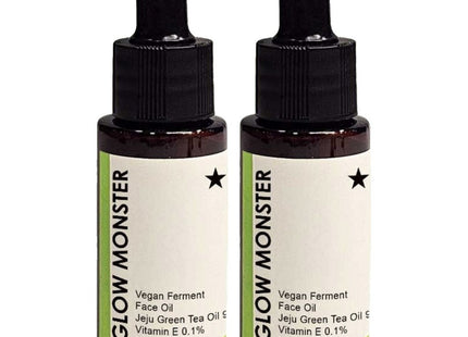 GLOWMONSTER  Vegan Fermented Jeju Green Tea Oil 99.9%, 30ml, 2 Count