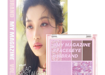 16BRAND  My Magazine Makeup Palette 7.1g Vol 07 Lilac Nostalgia Mood, 1 count