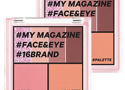 16BRAND  My Magazine Makeup Palette 7.5g Vol 04 Sunset Crush Mood x 2