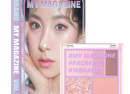 16BRAND  My Magazine Makeup Palette, Vol 09 Mermaid Pearl Mood, 1 Count