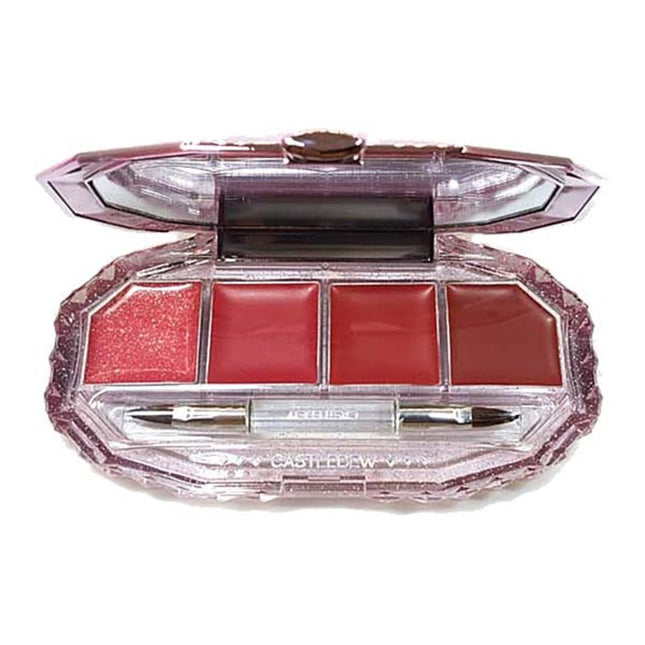 VOV CASTLE DEW  Color Shot 4 Color Lip Palette 4.5g, BR230 Noble Brown, 1 count