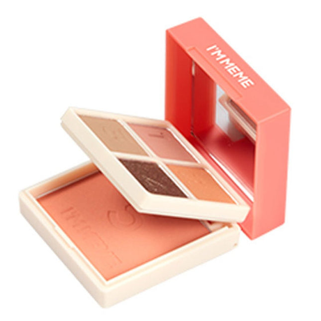 I'M MEME I'M Multi Cube Makeup Eyeshadow Palette, All About Coral, 1 Count