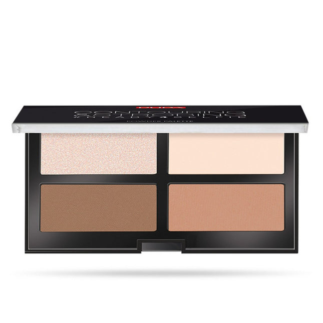 PUPA MILANO  Contouring & Strobing Make-Up Palette Ready 4 Selfie 17.5g, 01 Light Skin, 1 Piece