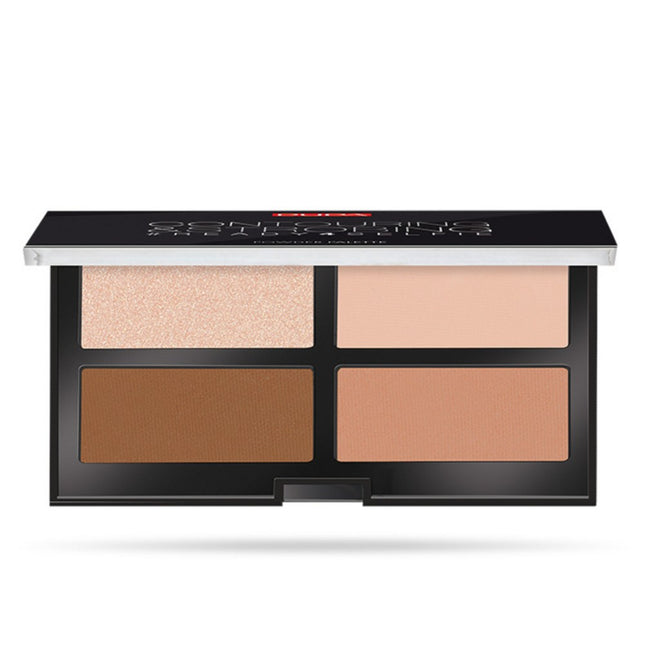 PUPA  Contouring Palette Strobing Ready Selfie 17.5g, 02 Medium Skin, 1pc