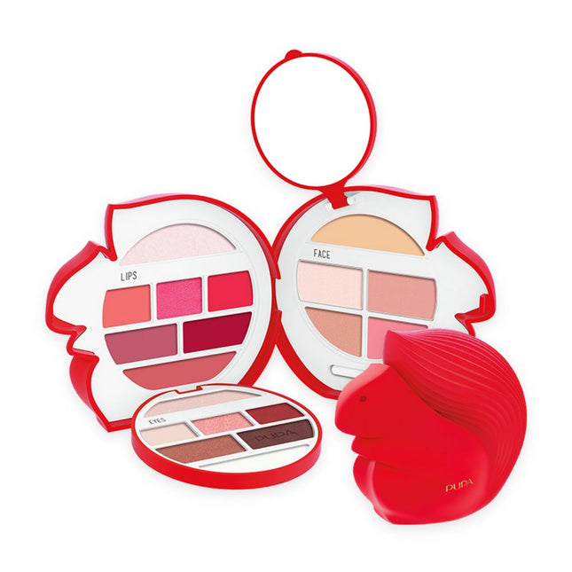 PUPA  Squirrel Makeup Palette Kit Large 20.8g, 013 Red, 1 pc