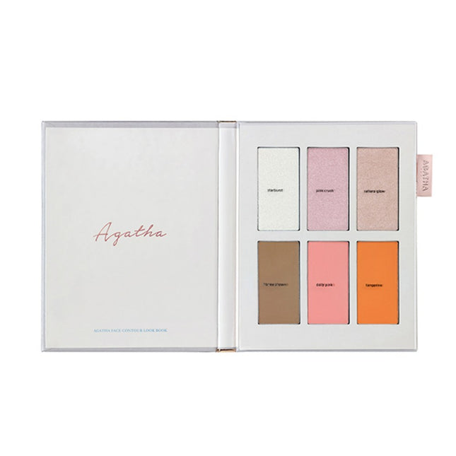 AGATHA  FACE CONTOUR LOOKBOOK 6 COLORS 1PC