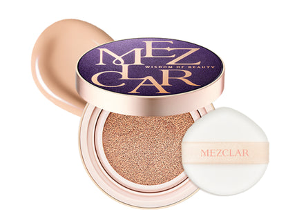 MEZCLAA  Skin Care Air Fit Cover Cushion SPF50+ PA++++ 23 Purple Case 1 Count