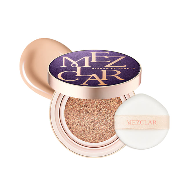 MEZCLAA  Skin Care Air Fit Cover Cushion SPF50+ PA++++ 23 Purple Case 1 Count