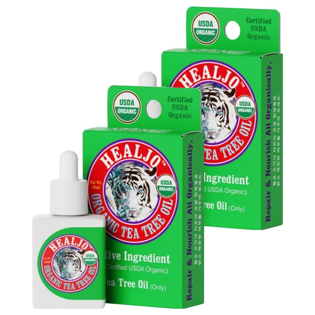 HEAL_O Organic Tea Tree Oil Spot Care, 10ml, 2 Pack