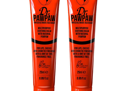 DR.POPO  Tinted Color Multi Balm 25ml, Ultimate Red, 2 Pack