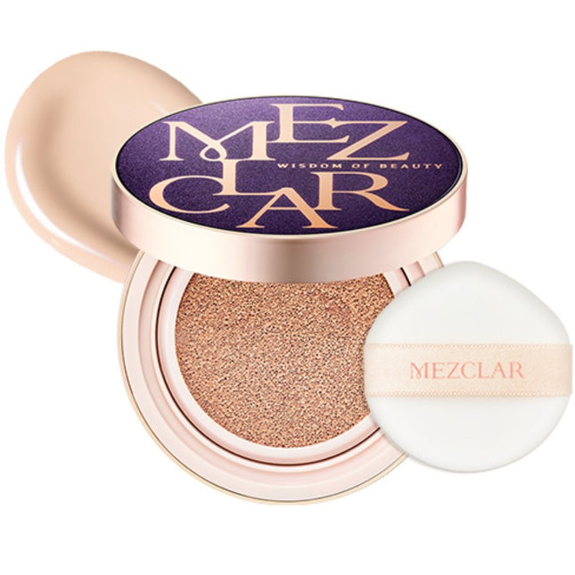 MEZCLA  Skin Care Air Fit Cover Cushion SPF50+ PA++++, 21 Purple Case, 1 Count