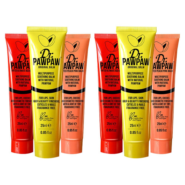 DOCTORPOPO  Multi Balm Original 25ml + Pink 25ml + Red 25ml, Set of 2