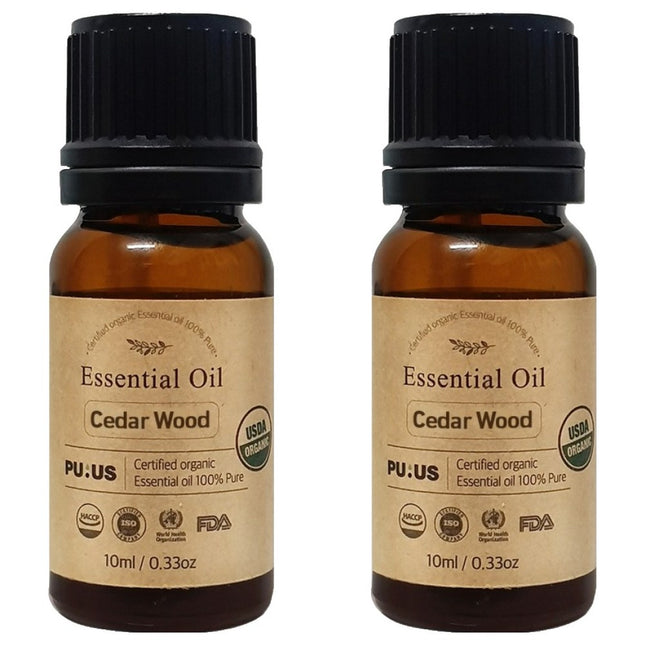 PUREUS Organic Cedarwood Essential Oil