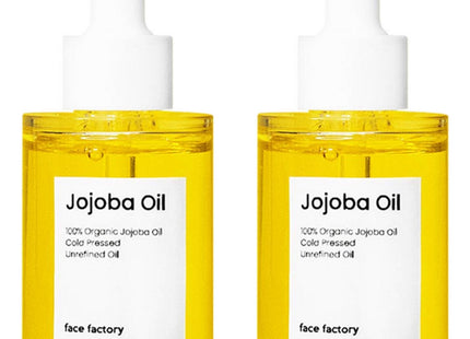 FACE FACTORY Pure Cold-Pressed Jojoba Oil, 30ml, 2 Count