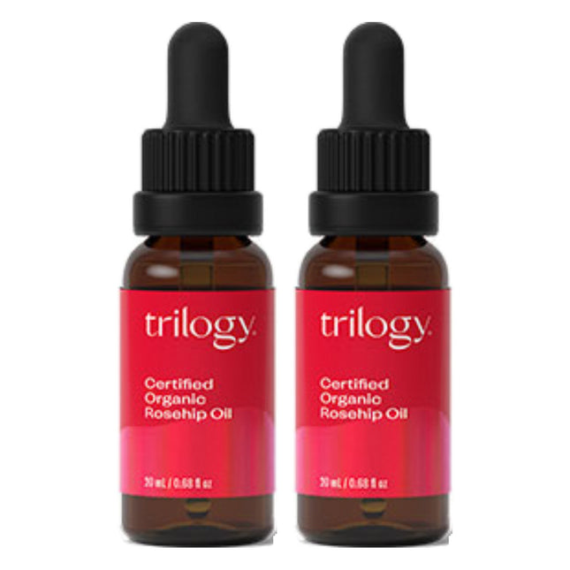 TRILOGY  Certified Organic Rosehip Oil 20ml 2 Pack