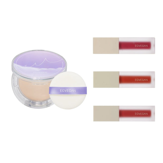 EASYVEGAN  Shim Powder Pact Set 1 + Air Feel Tint Set, 1 pc