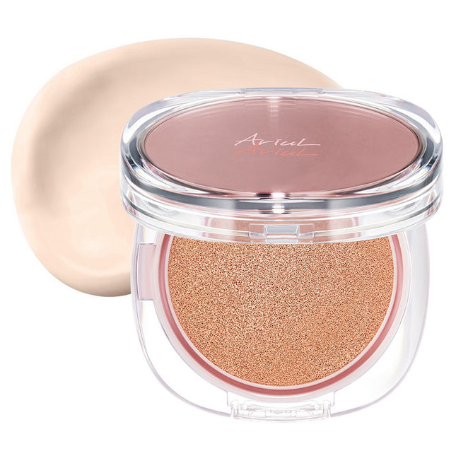 ARIAL  Ink Feeder Cover Lasting Cushion Foundation SPF50+ PA++++ 15g, 02 Nudy Natural 21, 1 ea