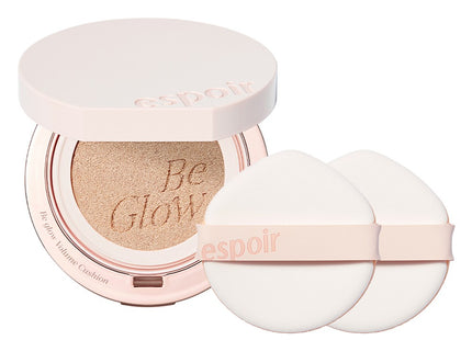 ESPOIR  Be Glow Volume Cushion 13g + Puff 2p Set, Shade 20 Vanilla, 1 Count