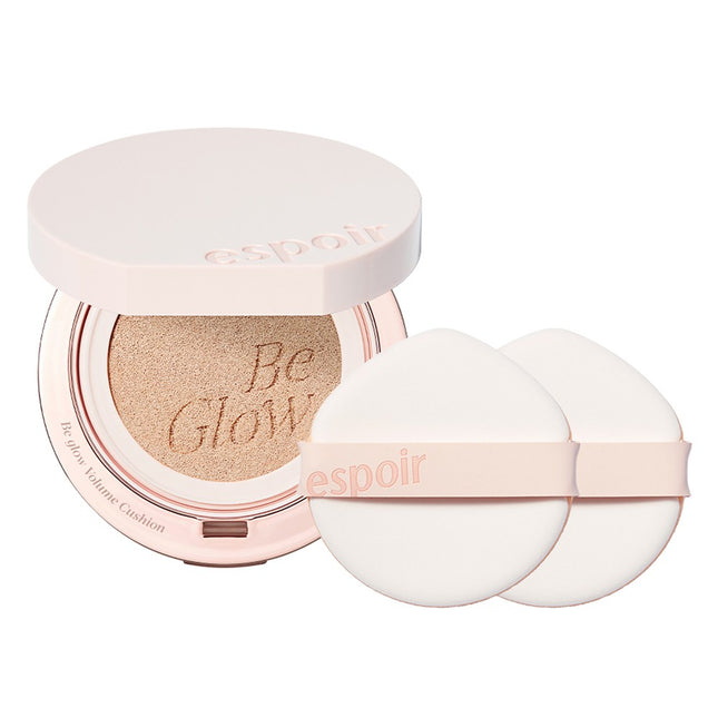 ESPOIR  Be Glow Volume Cushion 13g + Puff 2p Set, Shade 20 Vanilla, 1 Count