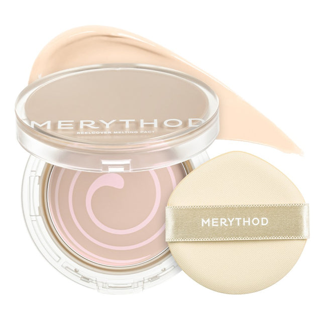 MARYTHOD  Real Cover Melting Foundation Pact 11g, 1 Piece, 01 Pure Ivory