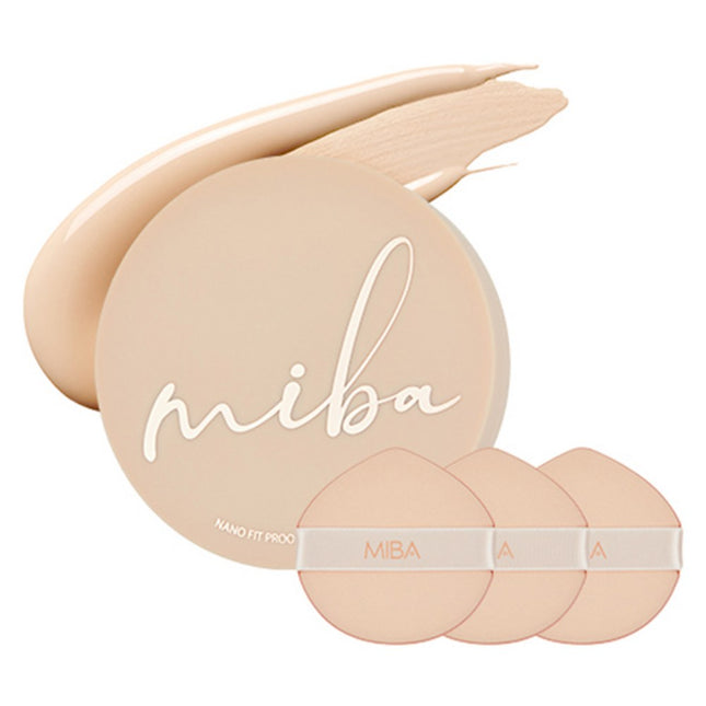 MIBA  Nano Fit Proof Cushion Foundation 20g, 1 Unit