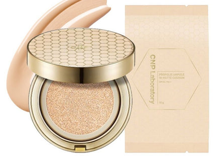 CNP  Propolis Ampule In Matte Cushion 15g + Refill 15g, Shade 21 Light Beige, 1 Count