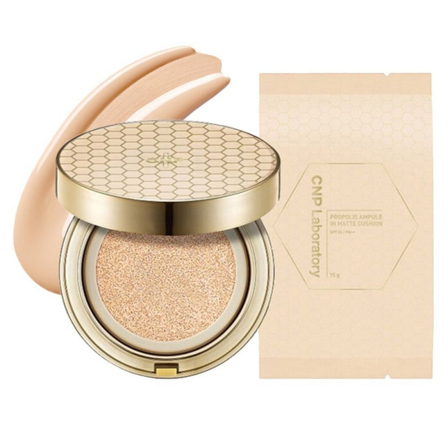 CNP  Propolis Ampule In Matte Cushion 15g + Refill 15g, Shade 21 Light Beige, 1 Count