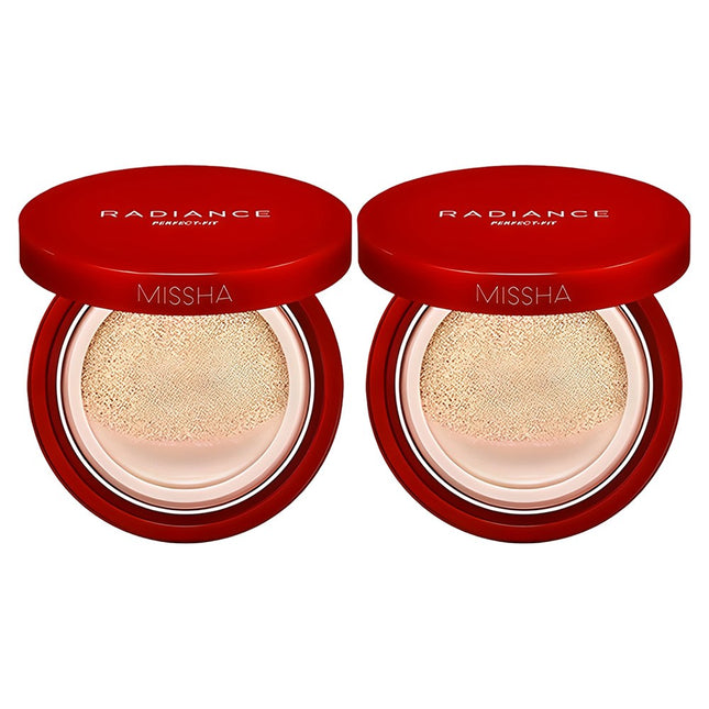 MISSHA  Radiance Perfect Fit Cushion 15g, 23 Sand, 2 Counts
