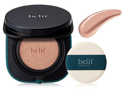 BELIF Belif Stress Shooter Cica Balm Cushion SPF50+ PA++++ 15g + Refill 15g, Natural Beige