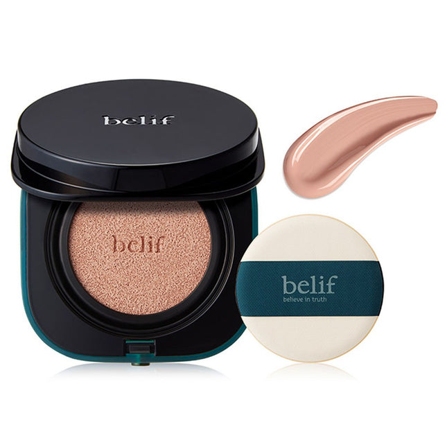 BELIF Belif Stress Shooter Cica Balm Cushion SPF50+ PA++++ 15g + Refill 15g, Natural Beige