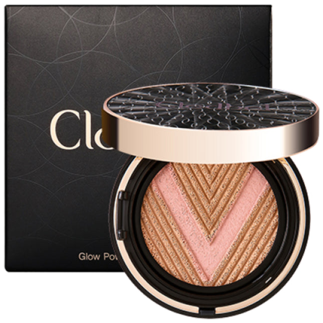 CLIOBEAUTY  Glow Power Lift V Cushion 13g, Shade 21 (Foundation) + Black (Cushion Case), 1 Count