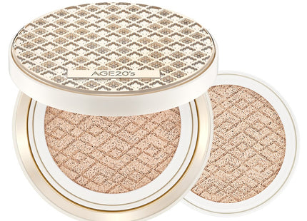 AGETWOVENESS  Silk High Cover Cushion Foundation 13g + Refill 13g, Shade 21 Light Beige, 1 Set