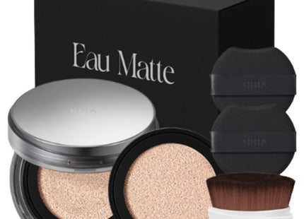 BBIA  O Matte Cushion Set 15g + Refill 15g + Puff 2p + Perfect Brush Set, 17 Fair, 1 Count