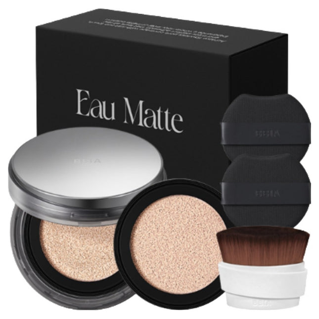 BBIA  O Matte Cushion Set 15g + Refill 15g + Puff 2p + Perfect Brush Set, 17 Fair, 1 Count