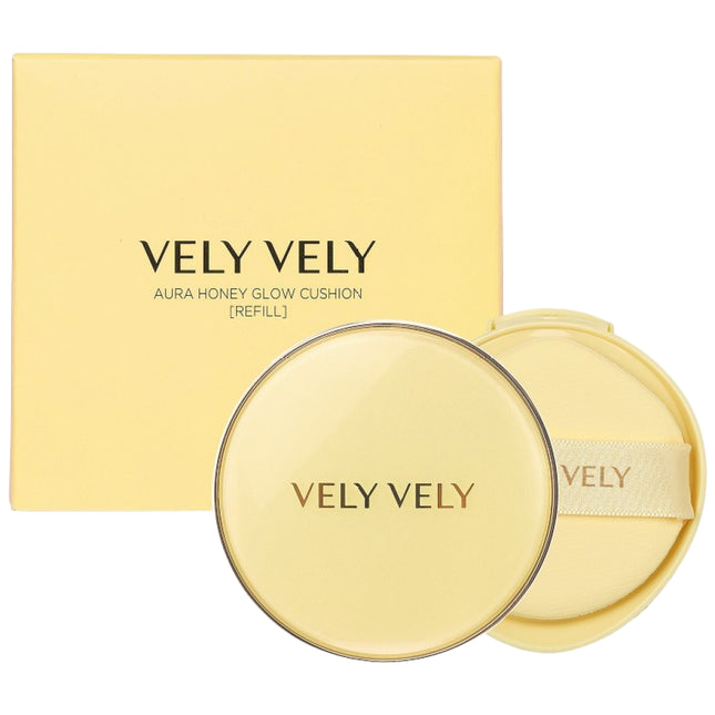 BLY BLY  Aura Honey Glow Cushion Foundation 15g + Refill 15g, Shade 13 Fair, 1 Count