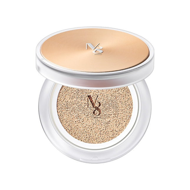 NUMBER 8  Skin Master Moist Cover Cushion Pact 15g, 21 Skin Vanilla, 1 count