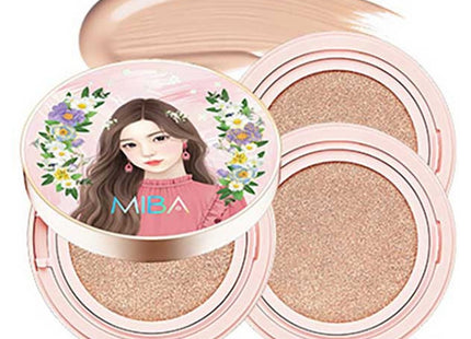 MIBA  WANG CUSHION SEASON 2 SUPER SIZE CUSHION FOUNDATION 25g + REFILL 25g 2P, 21 LIGHT BEIGE, 1 UNIT