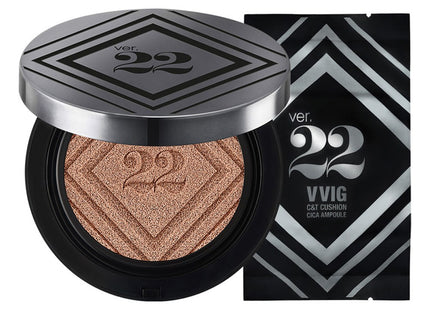 CHOSUNGAH22 CICA AMPLE KING CUSHION FOUNDATION SPF50+ PA++++ 25g + REFILL 25g, 1.5 LIGHT BEIGE, 1 Set