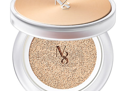 NO.8 SKINMASTER  Hydrating Cover Cushion Pact Dewy Glow, Shade 23 Neutral Beige, 15g, 1 Count