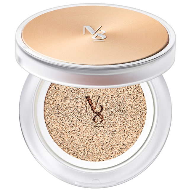 NO.8 SKINMASTER  Hydrating Cover Cushion Pact Dewy Glow, Shade 23 Neutral Beige, 15g, 1 Count
