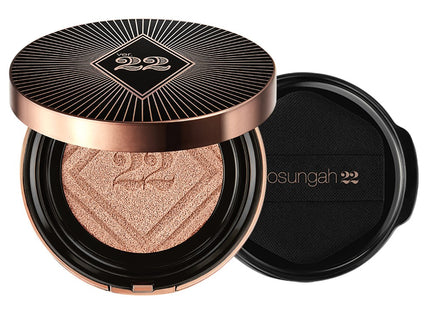 CHOSUNGAH22  Satin Fit Layer Cushion Foundation SPF50+ PA++++ 13g + Refill 13g Set, N01 Natural Beige, 1 Piece