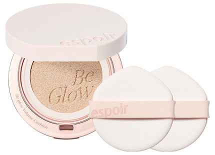 ESPOIR  Be Glow Volume Cushion Foundation 13g + Puff 2p Set, 13 Porcelain, 1 Count