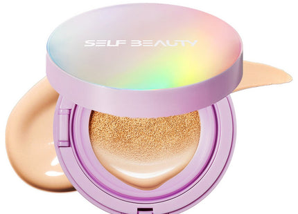 NONE COMPANY Self Beauty Unicorn Aurora Radiance Cushion SPF50+ PA+++ Full Size 15g, 21 Pure Ivory, 1 Count