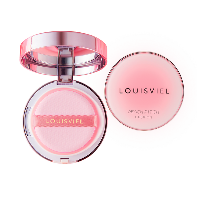 LOUIVIEL  Peach Peach Air Cushion Foundation 15g, 23 BEIGE, 2 Count