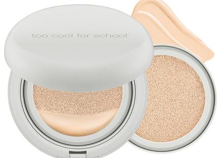 TOO COOL FOR SCHOOL ART CLASS STUDIO DE TAMTANTE FIXING COVER CUSHION SPF50+ PA++++ 12g + REFILL 12g, NO. 1 PORCELAIN