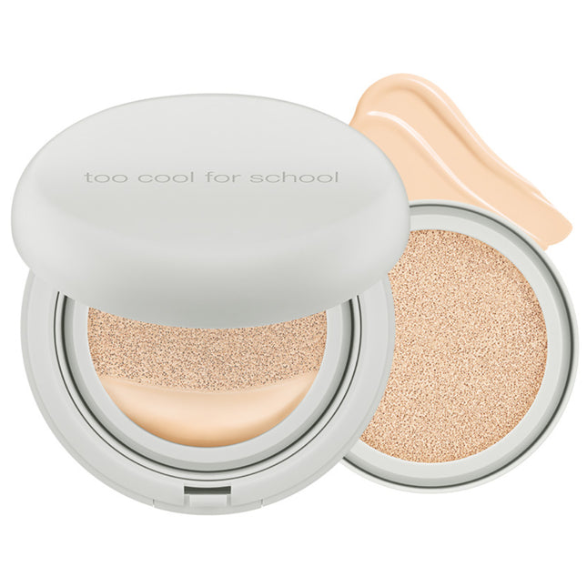 TOO COOL FOR SCHOOL ART CLASS STUDIO DE TAMTANTE FIXING COVER CUSHION SPF50+ PA++++ 12g + REFILL 12g, NO. 1 PORCELAIN