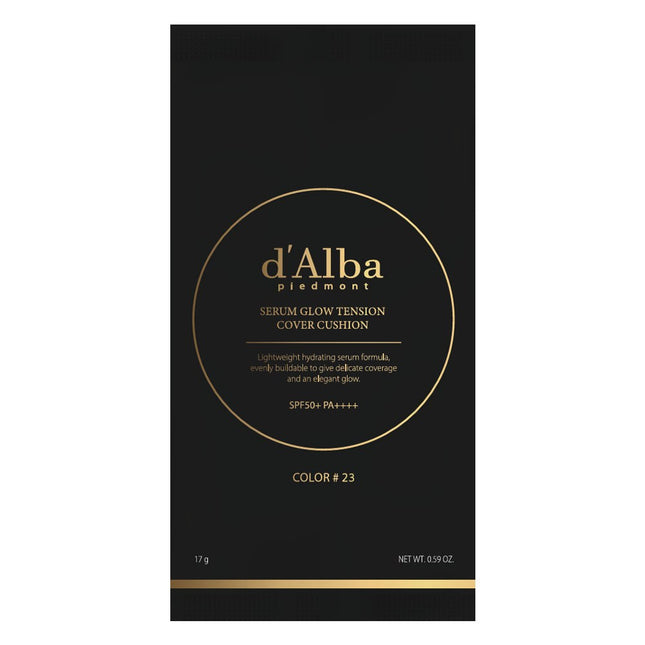 D'ALBA  Serume Glow Tension Cover Cushion Refill 17g, 23 Shade, 1 Count