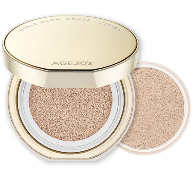 AGETWOONIES  NOBLE GLOW COVER CUSHION FOUNDATION 12g + REFILL 12g, 23 NEUTRAL BEIGE, 1 UNIT