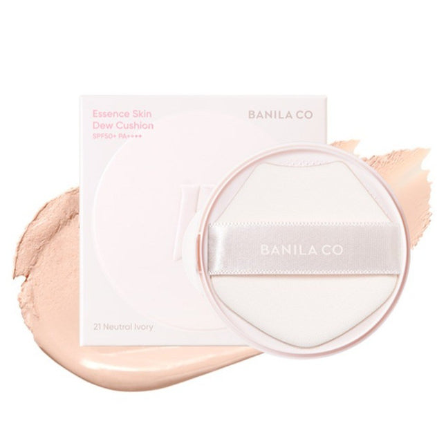 BANILA CO  Essence Skin Duo Cushion Foundation Refill, 19 Soft Cream, 1 count